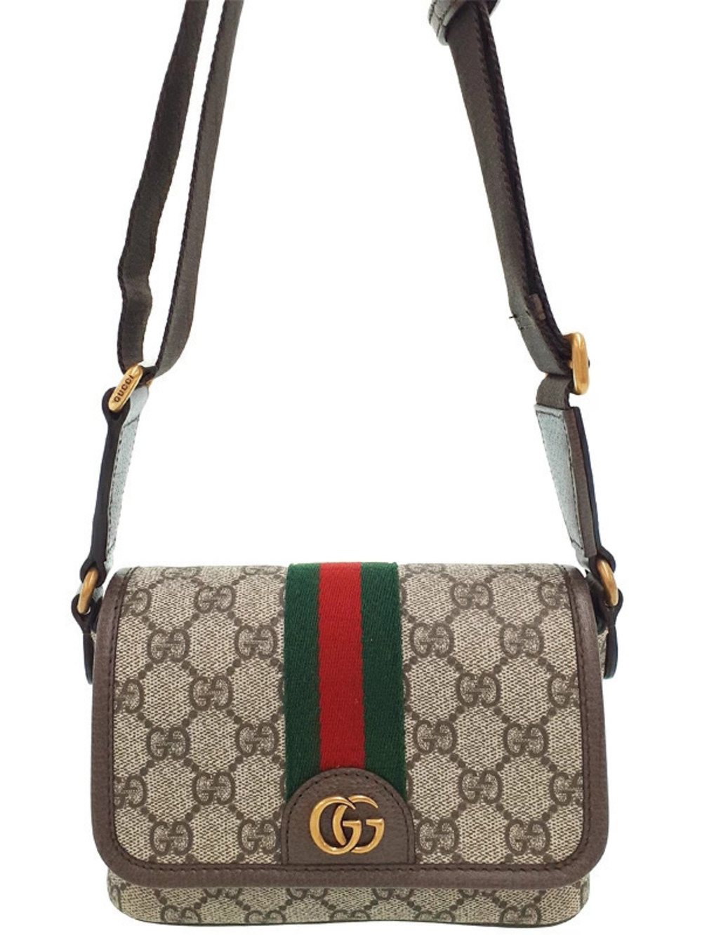 Gucci Ophidia Bag Shoulder Beige Brown